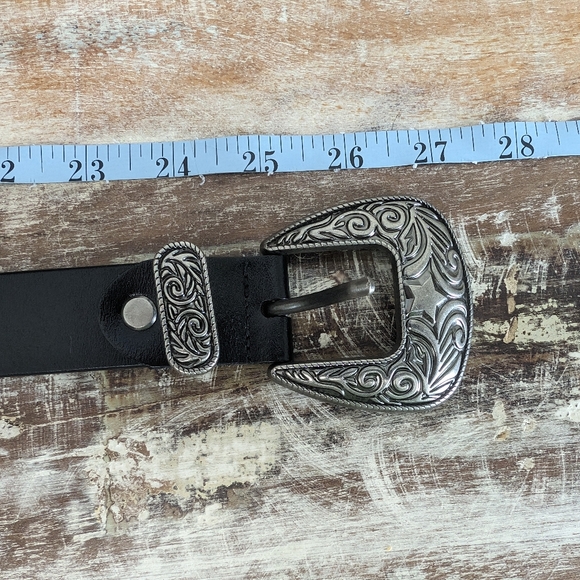 Double Buckle Waist Belt Women's Black - Picture 7 of 8